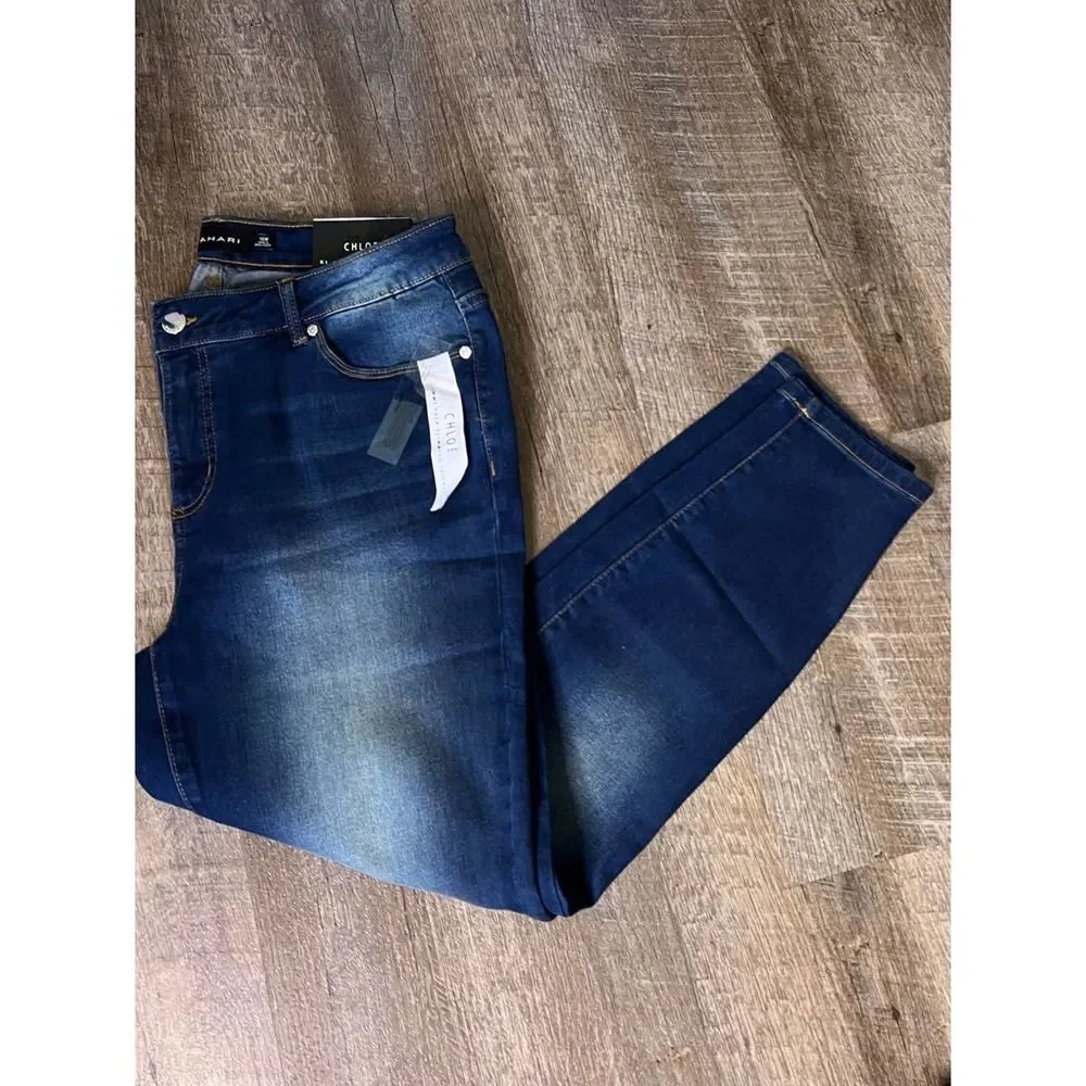 Tahari Chloe Slimming Fit Solution Skinny Jeans-14W